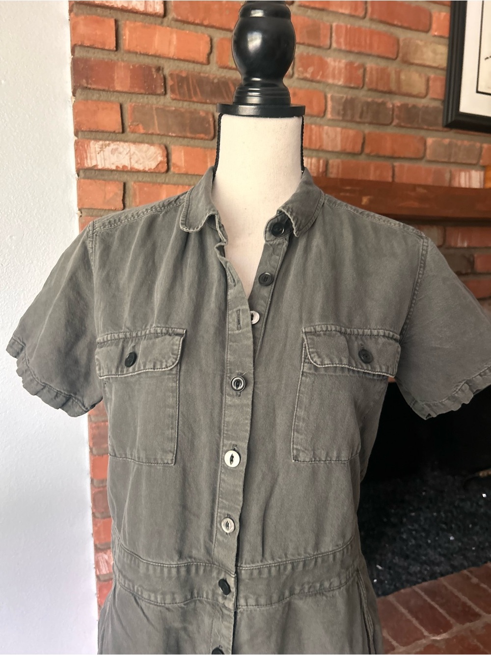 Outerknown S.E.A. Utility Jumpsuit in Olive‎ Green Sz S - Picture 7 of 12